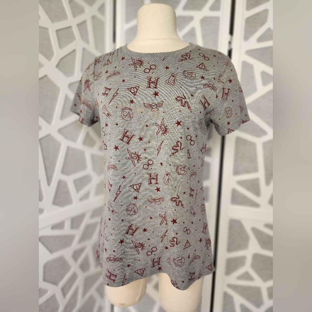 Harry Potter Warner Brothers Gray/Burgundy Women's Medium